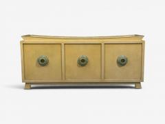 James Mont James Mont Credenza Yellow Painted Wood USA 1950s - 4683143