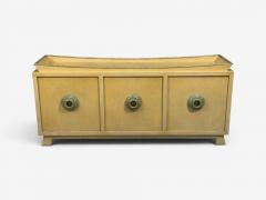 James Mont James Mont Credenza Yellow Painted Wood USA 1950s - 4683145