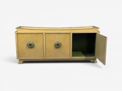 James Mont James Mont Credenza Yellow Painted Wood USA 1950s - 4683149