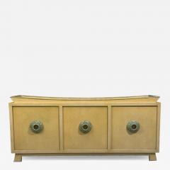 James Mont James Mont Credenza Yellow Painted Wood USA 1950s - 4683335