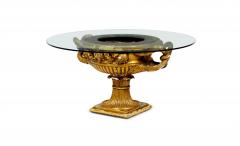 James Mont James Mont High Style Gilt Finished Plaster and Glass Planter Urn Coffee Table - 4272921