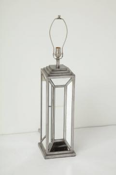 James Mont James Mont Influenced Silver Mirror Lamps - 910481