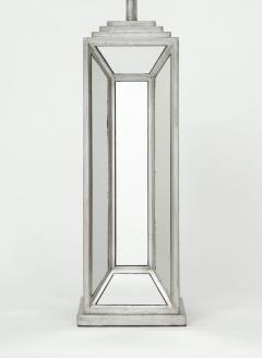 James Mont James Mont Influenced Silver Mirror Lamps - 910485