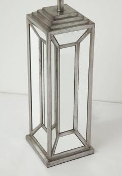 James Mont James Mont Influenced Silver Mirror Lamps - 910488