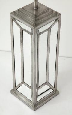 James Mont James Mont Influenced Silver Mirror Lamps - 910493