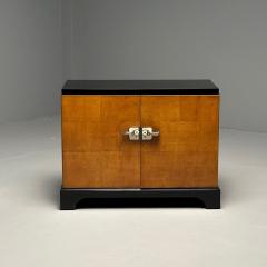 James Mont James Mont Style Art Deco Cabinet Black Lacquer Parquetry France 1930s - 3526256