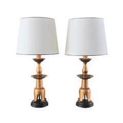 James Mont James Mont attr pair of tall lamps - 4410808
