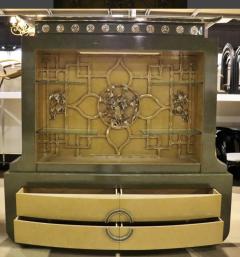 James Mont MAGNIFICIENT ILLUMINATED CHINOISERIE CABINET BY JAMES MONT - 3909048