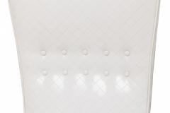 James Mont Mid Century American Modern High Back Button Tufted White Lacquered - 4650584