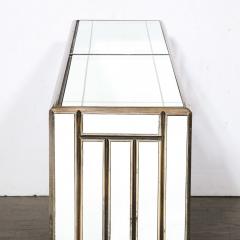 James Mont Mid Century Modern Skyscraper Style Mirrored Console Sofa Table by James Mont - 2909532