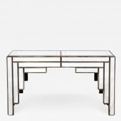 James Mont Mid Century Modern Skyscraper Style Mirrored Console Sofa Table by James Mont - 2910779