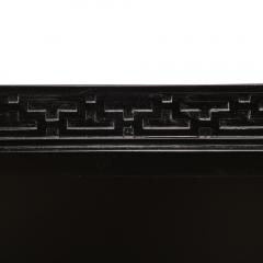 James Mont Mid Century Sideboard in Black Lacquer with Greek Key Detail by James Mont - 2909588