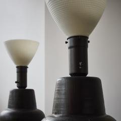 James Mont PAIR OF WOODEN LAMPS - 3665505