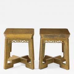 James Mont Pair of Custom Side Tables Nightstands by James Mont  - 1273595