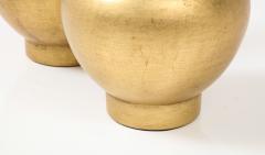 James Mont Pair of JAMES MONT Design Gilt leafed Lamps  - 2483575