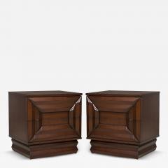 James Mont Pair of James Mont American Mid Century Bedside Tables - 4307206