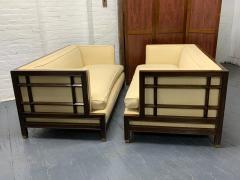 James Mont Pair of Walnut James Mont Sofas - 1326311