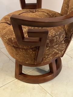 James Mont RARE MODERNIST PAIR OF GREEK KEY DESIGN CHAIRS BY JAMES MONT - 3591741