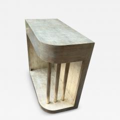 James Mont RARE MODERNIST SILVER LEAFED ART DECO SIDE TABLES BY JAMES MONT - 4646700