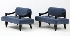 James Mont Rare Pair of James Mont Lounge Chairs  - 1206056