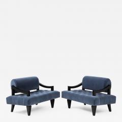 James Mont Rare Pair of James Mont Lounge Chairs  - 1207157