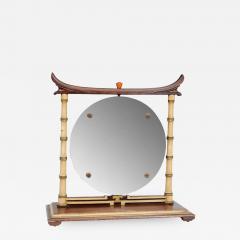 James Mont Rare Pair of Stunning James Mont Bamboo Design Vanity Mirrors - 446255