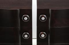 James Mont Rare Pair of Wave Front Cabinets Nightstands by James Mont  - 1269738