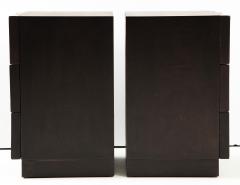James Mont Rare Pair of Wave Front Cabinets Nightstands by James Mont  - 1269747