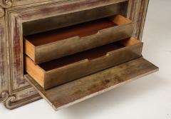 James Mont SpectacularJames Mont Cabinet In The Original Distressed silver Leafed Finish  - 4045074