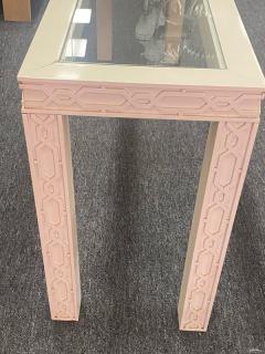 James Mont WHITE CHINOISERIE STYLE CONSOLE TABLE IN THE MANNER OF JAMES MONT - 2419534