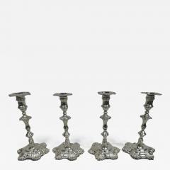 James Morison Set of 4 English Georgian 6 Shell Candlesticks by Morison 1756 - 3758952