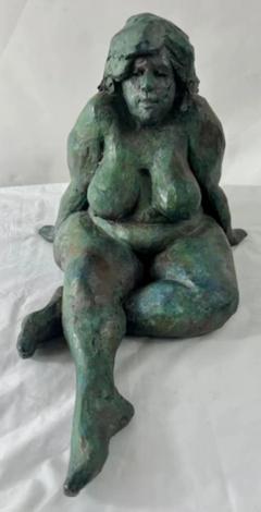 James Patrick Maher Nude Sitting Woman Bronze Sculpture by James Patrick Maher - 2872994