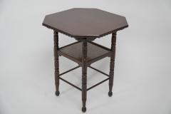 James Plucknett Bruce Talbert Style of a Fine Aesthetic Movement Walnut Two Tier Side Table - 4191887