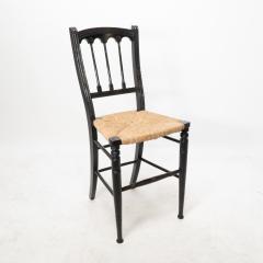 James Plucknett Collier Plucknett attri Godwin style Aesthetic Movement ebonized music chair - 4191608