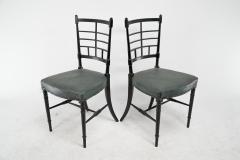 James Plucknett James Plucknett A pair of Anglo Japanese ebonized side chairs - 4183314