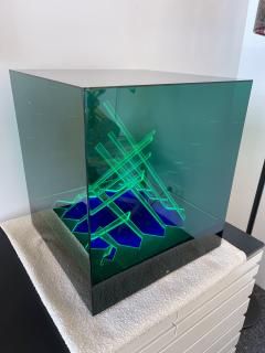 James Rivi re Lamp Sculpture Cinetic Cubo di Teo Plexiglass by James Riviere Italy 1970s - 2722167