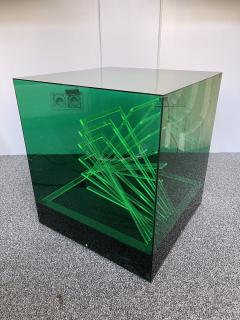 James Rivi re Lamp Sculpture Cinetic Cubo di Teo Plexiglass by James Riviere Italy 1970s - 2857273