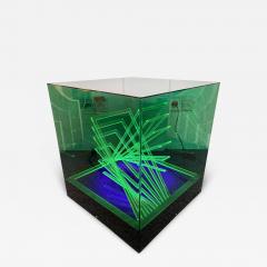 James Rivi re Lamp Sculpture Cinetic Cubo di Teo Plexiglass by James Riviere Italy 1970s - 2861974