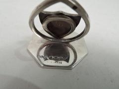 James William Benson Set of 4 English Enamel Ennobling Armorial Place Card Holders - 3753837