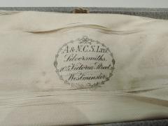 James William Benson Set of 4 Place Card Holders with University College at Oxford Arms - 3753802