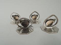 James William Benson Set of 8 English Place Card Holders with Oxbridge Arms - 3753814