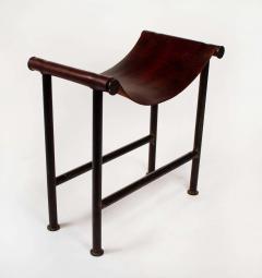 Jan Barboglio Jan Barboglio Stool in Steel and Leather Texas Modernism - 2091067