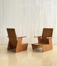 Jan Den Drijver Attributed to Jan den Drijver two armchairs circa 1930 - 4098174