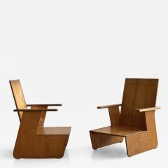 Jan Den Drijver Attributed to Jan den Drijver two armchairs circa 1930 - 4148170