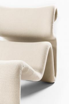 Jan Ekselius Etcetera Lounge Chair in Steel and Wool by Jan Ekselius 1960s - 4572061