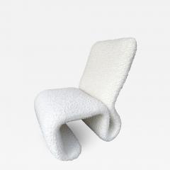 Jan Ekselius Slipper Chair S Boucl Fabric Italy 1970s - 2054002