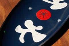 Jan Ro de Jan Ro de CoBrA Inspired Centerpiece in Enameled Metal The Netherlands 1950s - 4468169