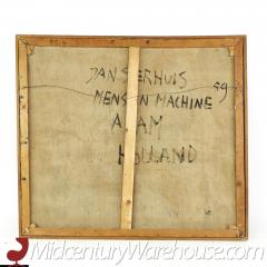 Jan Sierhuis Mid Century 1959 Signed Oil on Canvas Painting - 3695766