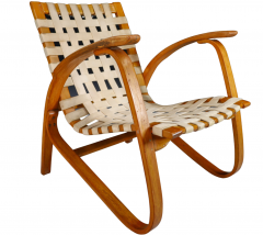 Jan Vanek Jan Vanek Art Deco Czech Lounge Chair - 2693011