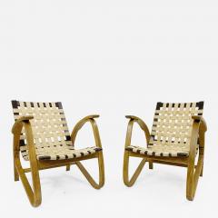 Jan Vanek Pair of Mid Century Bentwood Armchairs by Jan Vanek for UP Z vody - 2571823